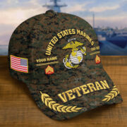Premium Embroidered US Veterans Hats BPHN160712, Custom Name, Rank & Year, Gifts for US Veterans, Gifts on Veterans Day - Image 14