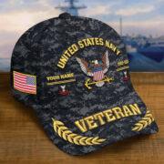 Premium Embroidered US Veterans Hats BPHN160712, Custom Name, Rank & Year, Gifts for US Veterans, Gifts on Veterans Day - Image 8
