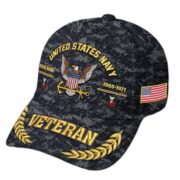 Premium Embroidered US Veterans Hats BPHN160712, Custom Name, Rank & Year, Gifts for US Veterans, Gifts on Veterans Day - Image 9