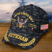 Premium Embroidered US Veterans Hats BPHN160712, Custom Name, Rank & Year, Gifts for US Veterans, Gifts on Veterans Day - Image 9