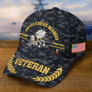 Premium Embroidered US Veterans Hats BPHN160712, Custom Name, Rank & Year, Gifts for US Veterans, Gifts on Veterans Day - Image 13