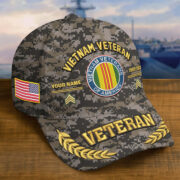 Premium Embroidered US Veterans Hats BPHN160712, Custom Name, Rank & Year, Gifts for US Veterans, Gifts on Veterans Day - Image 26