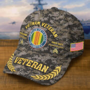Premium Embroidered US Veterans Hats BPHN160712, Custom Name, Rank & Year, Gifts for US Veterans, Gifts on Veterans Day - Image 27
