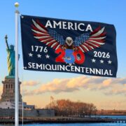 Premium 250th Anniversary US Grommet Flag VPVC120006, Gifts For US Veteran, Best Gifts On Father's Day, Veterans Day.