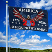 Premium 250th Anniversary US Grommet Flag VPVC120006, Gifts For US Veteran, Best Gifts On Father's Day, Veterans Day. - Image 2