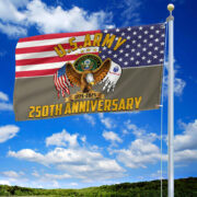 Premium 250th Anniversary Of The Army Grommet Flag VPVC120024, Gifts For Army Veteran, Best Gifts On Father's Day, Veterans Day. - Image 3