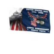 Premium US Navy Grommet Flag VPVC120010, 250th Anniversary Navy Flag, Gifts For Navy Veteran, Best Gifts On Father's Day, Veterans Day.