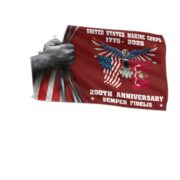 Premium USMC Grommet Flag VPVC120011, 250th Anniversary Marine Corps Flag, Gifts For Marine Veteran, Best Gifts On Father's Day, Veterans Day.