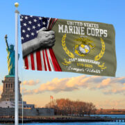 Premium USMC Grommet Flag VPVC120042, 250th Anniversary Marine Corps Flag, Gifts For Marine Veteran, Best Gifts On Father's Day, Veterans Day.
