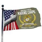Premium USMC Grommet Flag VPVC120042, 250th Anniversary Marine Corps Flag, Gifts For Marine Veteran, Best Gifts On Father's Day, Veterans Day. - Image 3