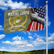 Premium USMC Grommet Flag VPVC120042, 250th Anniversary Marine Corps Flag, Gifts For Marine Veteran, Best Gifts On Father's Day, Veterans Day. - Image 2