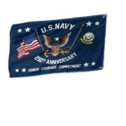 Premium US Navy Grommet Flag VPVC120050, 250th Anniversary Navy Flag, Gifts For Navy Veteran, Best Gifts On Father's Day, Veterans Day. - Image 2