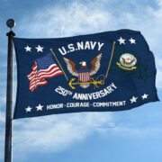 Premium US Navy Grommet Flag VPVC120050, 250th Anniversary Navy Flag, Gifts For Navy Veteran, Best Gifts On Father's Day, Veterans Day. - Image 3