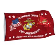 Premium USMC Grommet Flag VPVC120051, 250th Anniversary Marine Corps Flag, Gifts For Marine Veteran, Best Gifts On Father's Day, Veterans Day. - Image 3