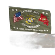Premium USMC Grommet Flag VPVC120052, 250th Anniversary Marine Corps Flag, Gifts For Marine Veteran, Best Gifts On Father's Day, Veterans Day.