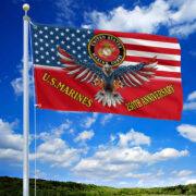 Premium USMC Grommet Flag VPVC120021, 250th Anniversary Marine Corps Flag, Gifts For Marine Veteran, Best Gifts On Father's Day, Veterans Day. - Image 3