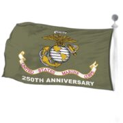 Premium USMC Grommet Flag VPVC120067, 250th Anniversary Marine Corps Flag, Gifts For Marine Veteran, Best Gifts On Father's Day, Veterans Day. - Image 2