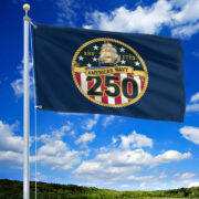 Premium US Navy Grommet Flag VPVC120065, 250th Anniversary Navy Flag, Gifts For Navy Veteran, Best Gifts On Father's Day, Veterans Day. - Image 3