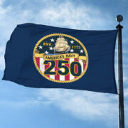 Premium US Navy Grommet Flag VPVC120065, 250th Anniversary Navy Flag, Gifts For Navy Veteran, Best Gifts On Father's Day, Veterans Day. - Image 2