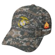 Premium Custom USMC Embroidered Hat VPVC308207, 250th Anniversary Marine Corps Hat, Gifts For Marine Veteran, Gifts On Father's Day, Veterans Day. - Image 2