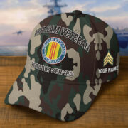Premium Custom Vietnam Veteran Embroidered Hat VPVC308211, Gifts For Vietnam Veteran, Gifts On Father's Day, Veterans Day. - Image 2