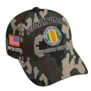 Premium Custom Vietnam Veteran Embroidered Hat VPVC308211, Gifts For Vietnam Veteran, Gifts On Father's Day, Veterans Day.