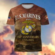 Premium 250th Anniversary Marine T-Shirt CPVC300704 - Image 2