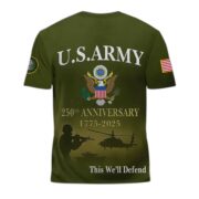 Premium 250th Anniversary Of The Army T-Shirt CPVC300702 - Image 3