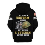 Premium Custom USAF Zip Hoodie VPVC607404, Gifts For Air Force Veteran, Gifts On Father's Day, Veterans Day. - Image 3
