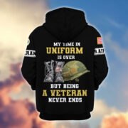 Premium Custom USAF Zip Hoodie VPVC607404, Gifts For Air Force Veteran, Gifts On Father's Day, Veterans Day. - Image 3