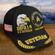 Premium Embroidered US Veterans Hats BPHN230712, Custom Name & Rank, Gifts for US Veterans, Gifts on Veterans Day - Image 4