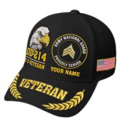 Premium Embroidered US Veterans Hats BPHN230712, Custom Name & Rank, Gifts for US Veterans, Gifts on Veterans Day - Image 5