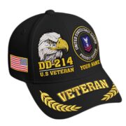 Premium Embroidered US Veterans Hats BPHN230712, Custom Name & Rank, Gifts for US Veterans, Gifts on Veterans Day - Image 14