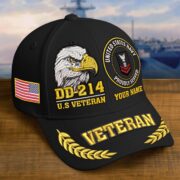 Premium Embroidered US Veterans Hats BPHN230712, Custom Name & Rank, Gifts for US Veterans, Gifts on Veterans Day - Image 6