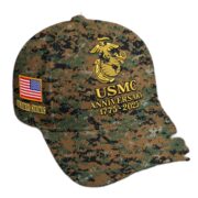 Premium Custom USMC Embroidered Hat VPVC308306, 250th Anniversary Marine Corps Hat, Gifts For Marine Veteran, Gifts On Father's Day, Veterans Day.