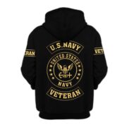 Premium Custom US Navy Zip Hoodie VPVC607502, Gifts For Navy Veteran, Gifts On Father's Day, Veterans Day. - Image 3
