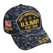 Premium Custom US Navy Embroidered Hat VPVC308503, 250th Anniversary Navy Hat, Gifts For Navy Veteran, Gifts On Father's Day, Veterans Day. - Image 2