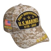 Premium Custom USMC Embroidered Hat VPVC308506, 250th Anniversary Marine Corps Hat, Gifts For Marine Veteran, Gifts On Father's Day, Veterans Day. - Image 2