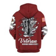 Premium USMC Zip Hoodie VPVC607603, Gifts For Marine Veteran, Gifts On Father's Day, Veterans Day. - Image 3