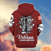 Premium USMC Zip Hoodie VPVC607603, Gifts For Marine Veteran, Gifts On Father's Day, Veterans Day. - Image 3