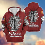 Premium USMC Zip Hoodie VPVC607603, Gifts For Marine Veteran, Gifts On Father's Day, Veterans Day.