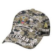 Premium 250th Anniversary Of The Army Embroidered Hats VPVC308601, Custom Name & Rank, Gifts For Army Veteran, Gifts On Father's Day, Veterans Day.