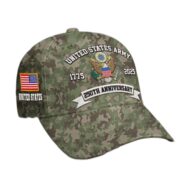 Premium 250th Anniversary Of The Army Embroidered Hats VPVC308603, Custom Name & Rank, Gifts For Army Veteran, Gifts On Father's Day, Veterans Day. - Image 2