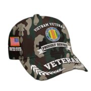 Premium Custom Vietnam Veteran Embroidered Hat VPVC308611, Gifts For Vietnam Veteran, Gifts On Father's Day, Veterans Day. - Image 2