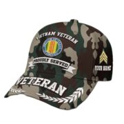 Premium Custom Vietnam Veteran Embroidered Hat VPVC308611, Gifts For Vietnam Veteran, Gifts On Father's Day, Veterans Day.