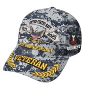Premium Custom US Navy Embroidered Hat VPVC308804, 250th Anniversary Navy Hat, Gifts For Navy Veteran, Gifts On Father's Day, Veterans Day.