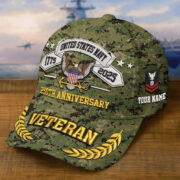 Premium Custom US Navy Embroidered Hat VPVC308805, 250th Anniversary Navy Hat, Gifts For Navy Veteran, Gifts On Father's Day, Veterans Day.