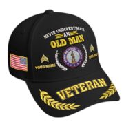 Premium Embroidered US Veterans Hats BPHN230714, Custom Name, Rank & Year, Gifts for US Veterans, Gifts on Veterans Day - Image 4