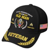 Premium Embroidered US Veterans Hats BPHN230714, Custom Name, Rank & Year, Gifts for US Veterans, Gifts on Veterans Day - Image 3