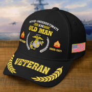 Premium Embroidered US Veterans Hats BPHN230714, Custom Name, Rank & Year, Gifts for US Veterans, Gifts on Veterans Day - Image 11
